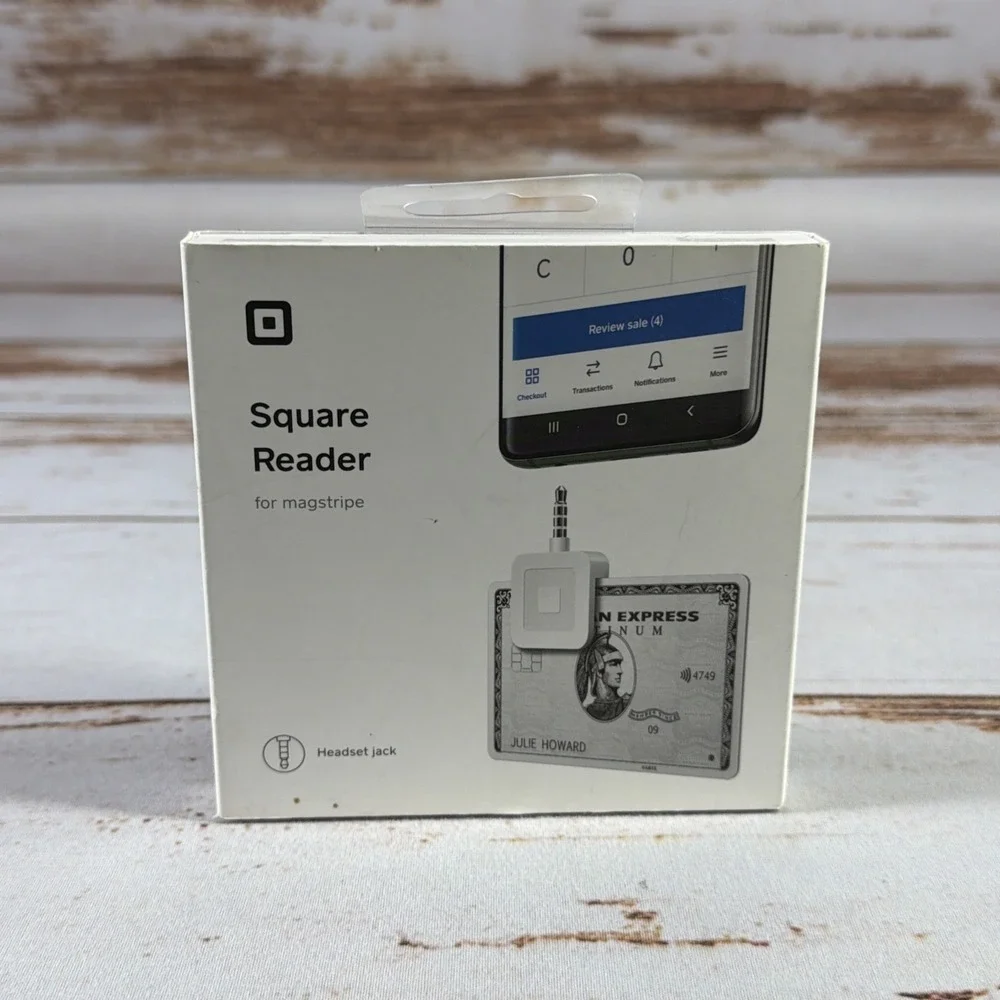 Square Reader Credit Debit Card Swipe iPhone Android 3.5mm New Sealed
